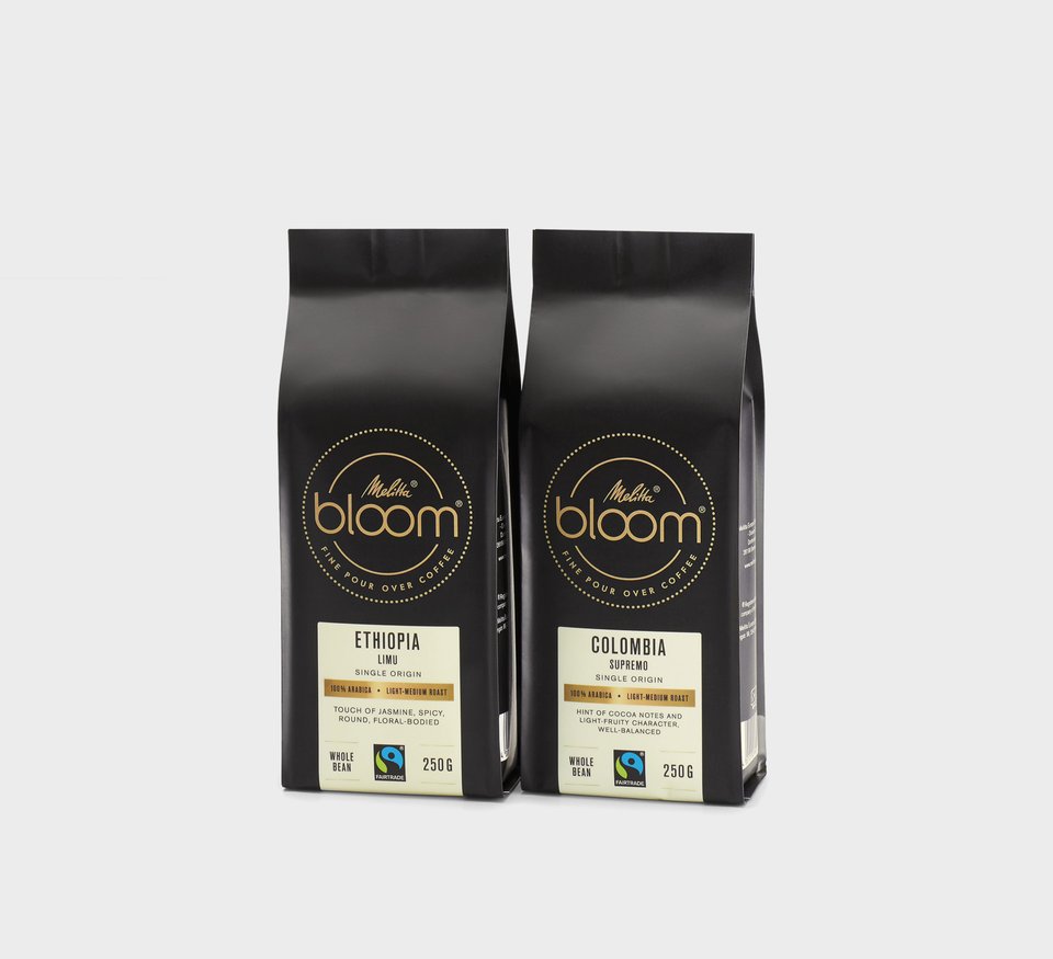 Melitta® BLOOM® ist unser Pour Over Premiumkaffee,  natürlich Fairtrade.