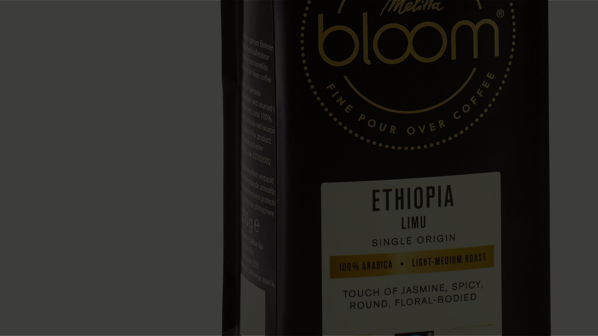 Melitta® BLOOM® - Ethiopia Limu, single origin, 100% Arabica, light-medium roast,  Fairtrade.